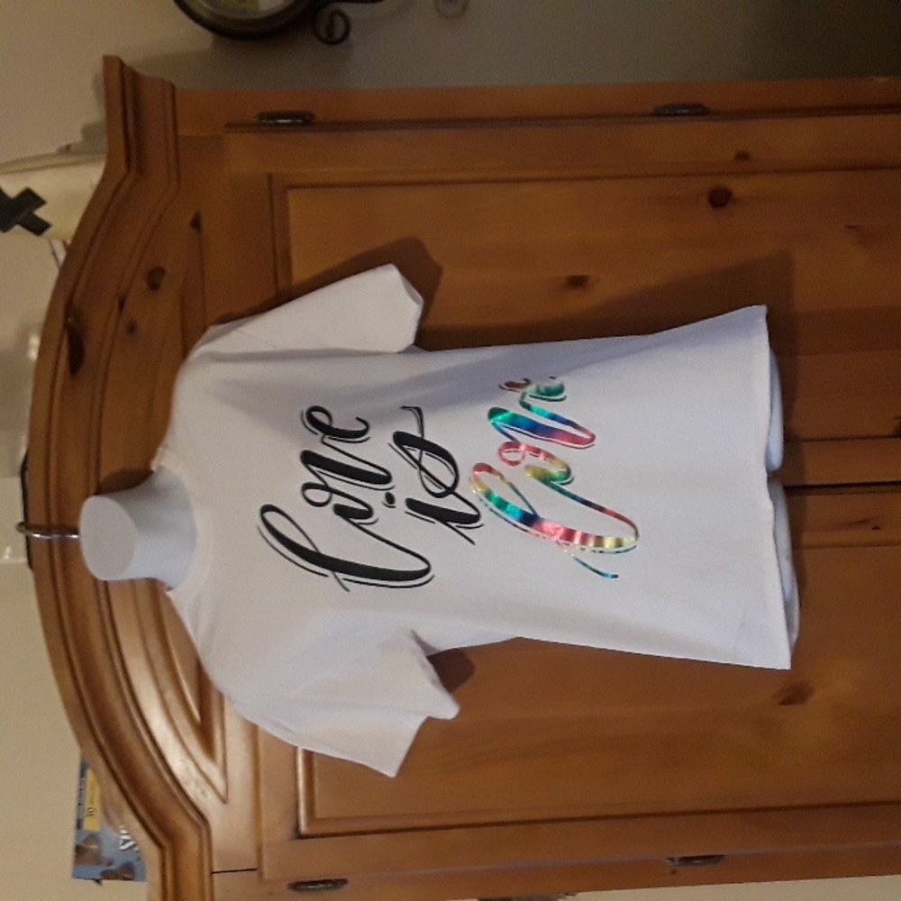 Love is  Love tshirt by Pride size medium  100% cotton
